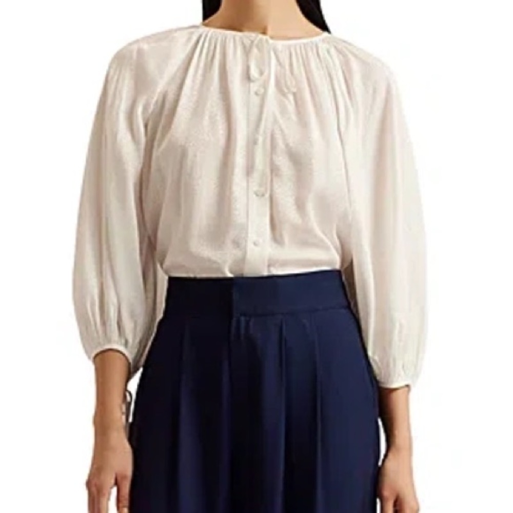 Raglan Puff Sleeve Blouse by Ted Baker
